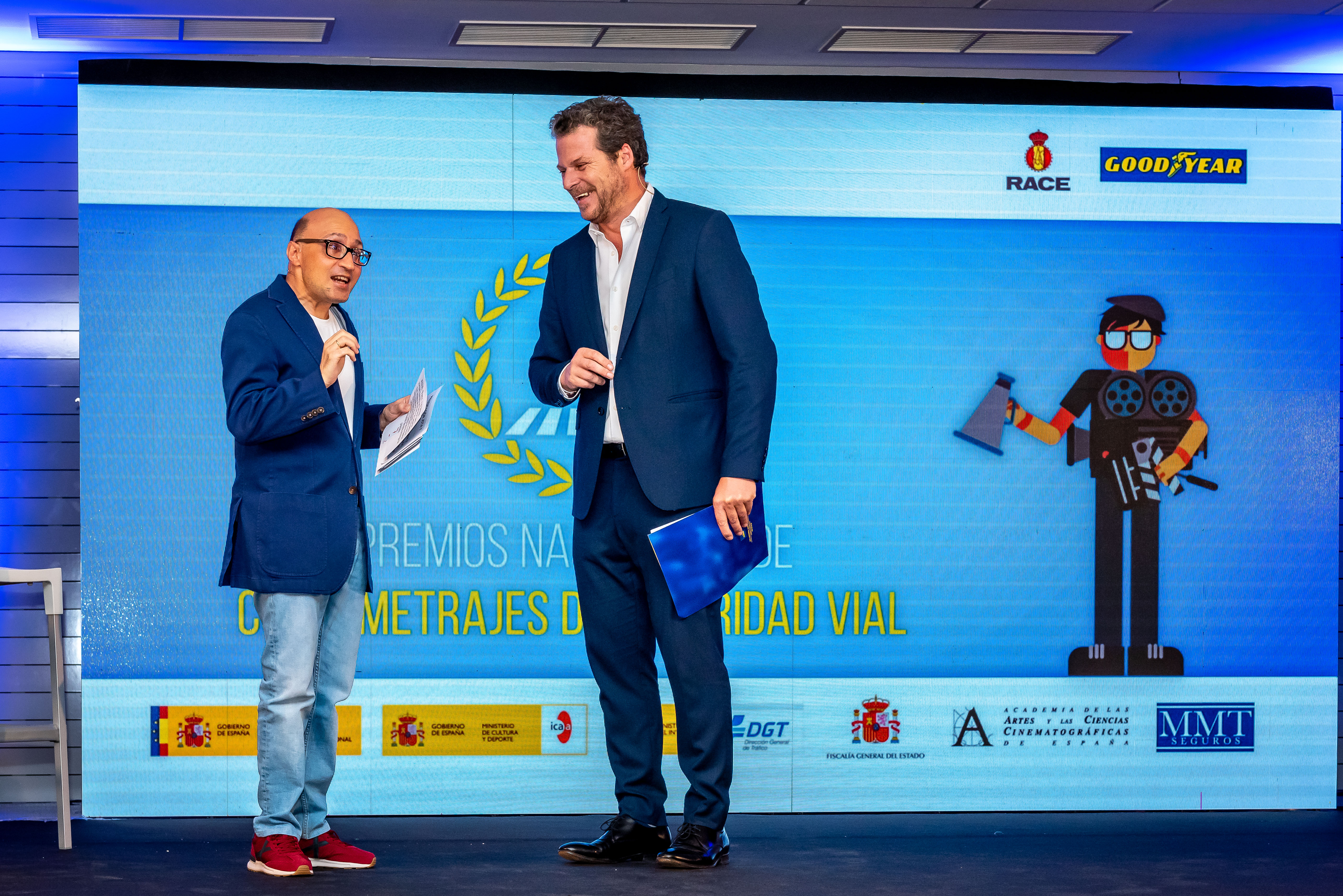 Profesores ganadores de la X Edición de los Premios de Cortometrajes de Educación Vial